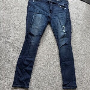 Express Women's Distressed Blue Jeans 18L